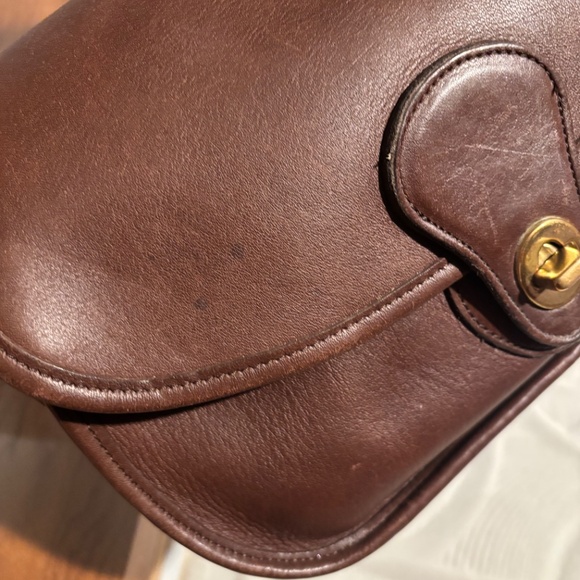 Vintage Coach Prairie Bag Style 9954 in Mahogany - Picture 6 of 16